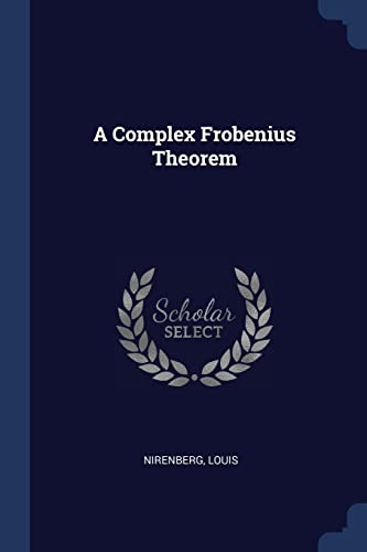 Beispielbild fr A Complex Frobenius Theorem zum Verkauf von Buchpark