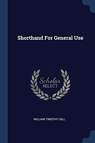 Stock image for Shorthand For General Use for sale by Books Puddle