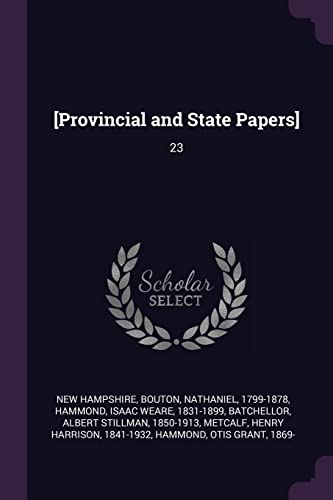 9781378168301: [Provincial and State Papers]: 23