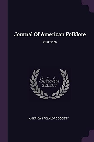 9781378321157: Journal Of American Folklore; Volume 26