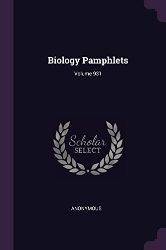 9781378378199: Biology Pamphlets; Volume 931