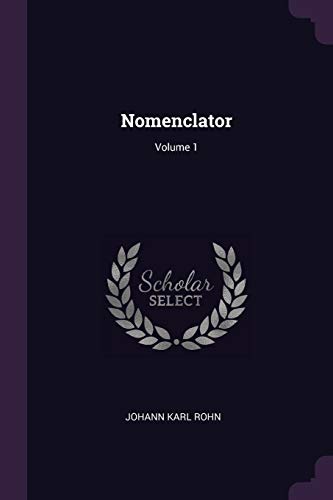 9781378413654: Nomenclator; Volume 1