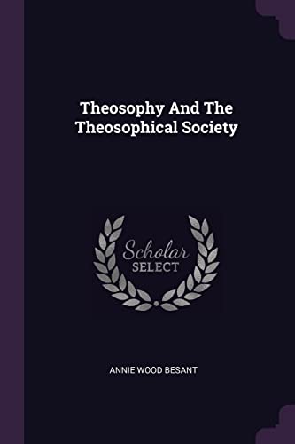 Beispielbild für Theosophy And The Theosophical Society zum Verkauf von Reuseabook