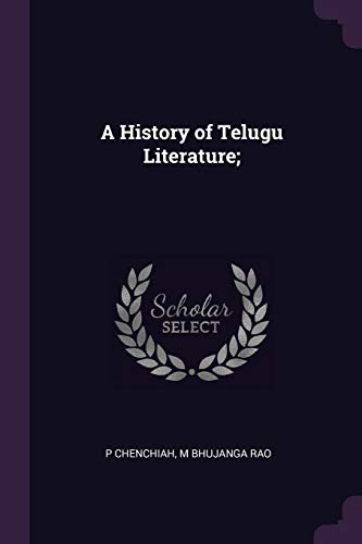 Stock image for A History of Telugu Literature; for sale by ALLBOOKS1