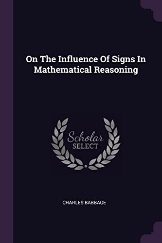 9781378847527: On The Influence Of Signs In Mathematical Reasoning