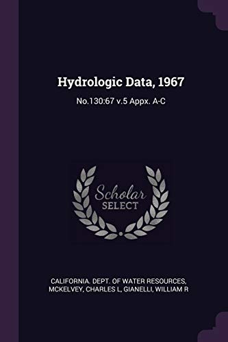 Stock image for Hydrologic Data 1967 for sale by Majestic Books