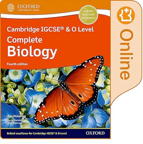 Imagen de archivo de Cambridge Igcse and O Level Complete Biology Enhanced: Online Student Book 4th Edition Access Code Card Format: Other a la venta por INDOO
