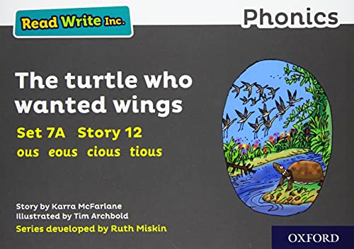 9781382013666: Read Write Inc. Phonics: Grey Set 7A Storybook 12 The turtle who wanted wings
