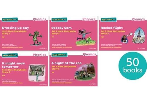 Stock image for Read Write Inc. Phonics: Pink Set 3 More Storybooks (Pack of 50) (Read Write Inc. Phonics: Storybooks) for sale by Revaluation Books