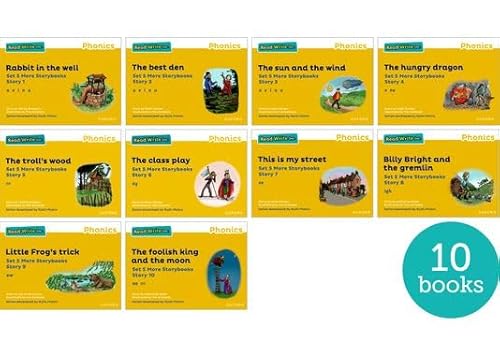 Stock image for Read Write Inc. Phonics: Yellow Set 5 More Storybooks (Mixed Pack of 10) (Read Write Inc. Phonics: Storybooks) for sale by Revaluation Books