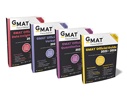 Stock image for GMAT Official Guide 2023-2024 Bundle, Focus Edition: Includes GMAT Official Guide, GMAT Quantitative Review, GMAT Verbal Review, and GMAT Data Insights Review + Online Question Bank for sale by Books Unplugged