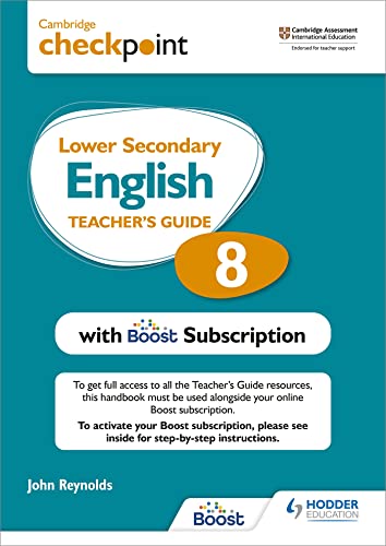 Stock image for Cambridge Checkpoint Lower Secondary English Teacher's Guide 8 with Boost Subscription for sale by PBShop.store US