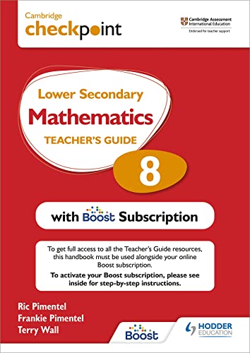 9781398300736: Cambridge Checkpoint Lower Secondary Mathematics Teacher's Guide 8 with Boost Subscription: Third Edition