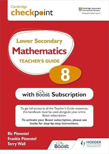 9781398300736: Cambridge Checkpoint Lower Secondary Mathematics Teacher's Guide 8 With Boost Subscription: Third Edition
