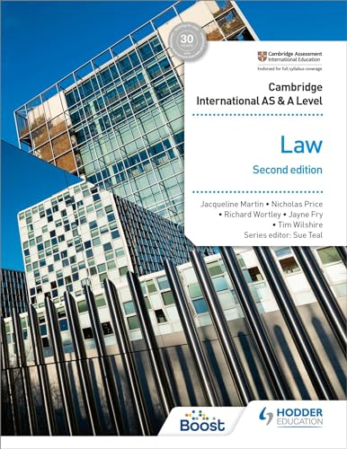 Beispielbild fr Cambridge International AS and A Level Law zum Verkauf von Blackwell's