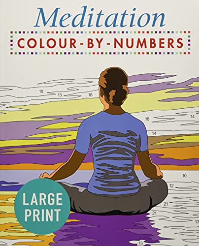 Imagen de archivo de Large Print Meditation Colour by Numbers a la venta por Blackwell's