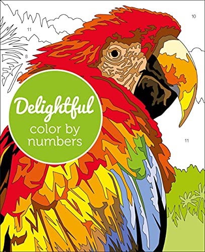 Imagen de archivo de Delightful Color by Numbers (Sirius Color by Numbers Collection, 21) a la venta por Goodwill Books
