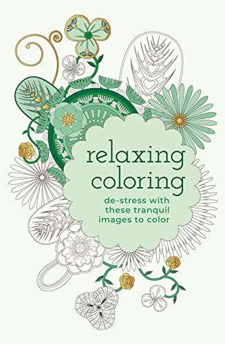 9781398820333: Relaxing Coloring: De-Stress with these Tranquil Images to Color (Sirius Creative Coloring)