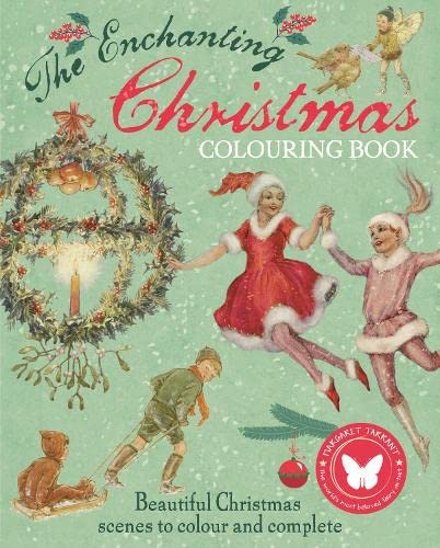 Stock image for The Enchanting Christmas Colouring Book: Beautiful Christmas scenes to colour and complete (Arcturus Vintage Colouring) for sale by WorldofBooks