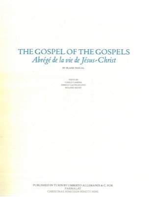 Imagen de archivo de The Gospel of the Gospels: Abrege de la vie Jesus Christ a la venta por Midtown Scholar Bookstore