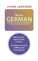 Stock image for iKnow German for sale by Goldstone Books