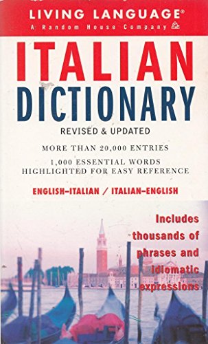 Beispielbild fr Italian Dictionary (Complete Basic Courses) zum Verkauf von Wonder Book