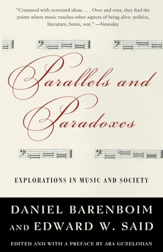 Imagen de archivo de Parallels and Paradoxes: Explorations in Music and Society a la venta por Powell's Bookstores Chicago, ABAA