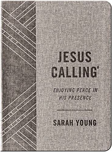9781400215294: Jesus Calling, Textured Gray Leathersoft, with Full Scriptures: Enjoying Peace in His Presence (a 365-Day Devotional)