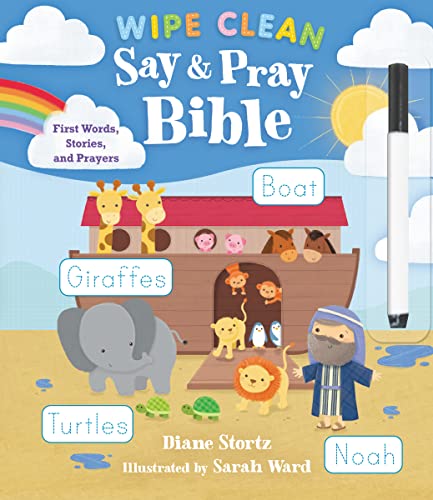 Beispielbild fr Say and Pray Bible Wipe Clean: First Words, Stories, and Prayers zum Verkauf von Once Upon A Time Books