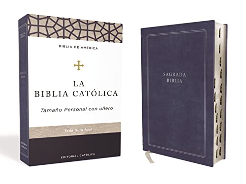 Stock image for La Biblia Catolica: Azul, Tapa Dura, Tamao Personal Con uero, Comfort Print for sale by Revaluation Books