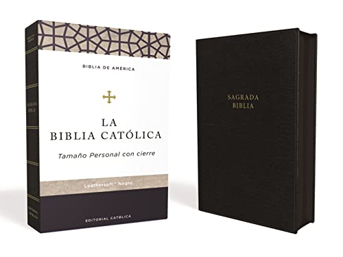 Stock image for La Biblia Catolica: Biblia de America, Negra, Tamao Personal Con Cierre for sale by Revaluation Books