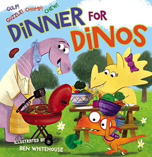 Beispielbild fr Dinner for Dinos : Gulp, Guzzle, Chomp, Chew zum Verkauf von Better World Books