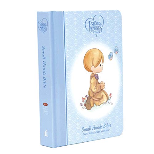Stock image for NKJV, Precious Moments Holy Bible, Hardcover, Blue: Small Hands Bible for sale by SecondSale