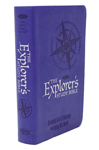 Beispielbild fr The NKJV, Explorer's Study Bible, Leathersoft, Blue: Seeking God's Treasure and Living His Word zum Verkauf von BooksRun