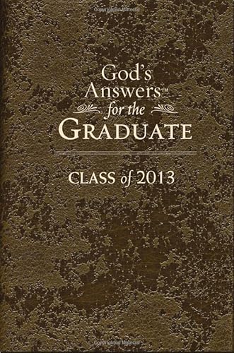 Beispielbild fr God's Answers for the Graduate: Class of 2013 - Brown : New King James Version zum Verkauf von Better World Books