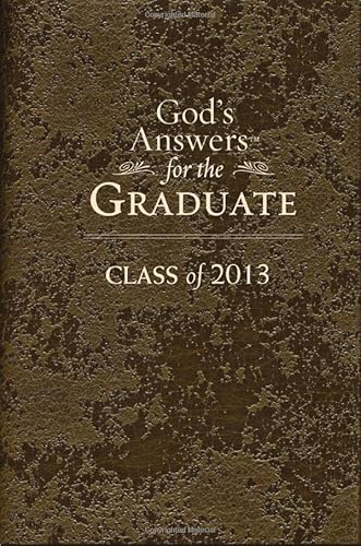 Imagen de archivo de God's Answers for the Graduate: Class of 2013 - Brown : New King James Version a la venta por Better World Books