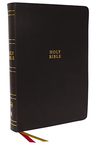 Stock image for NKJV Holy Bible, Super Giant Print Reference Bible, Brown Bonded Leather, 43,000 Cross References, Red Letter, Thumb Indexed, Comfort Print: New King James Version for sale by Books-FYI, Inc.