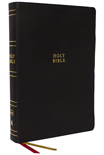 Beispielbild fr NKJV Holy Bible, Super Giant Print Reference Bible, Black Genuine Leather, 43,000 Cross References, Red Letter, Comfort Print: New King James Version zum Verkauf von ThriftBooks-Atlanta