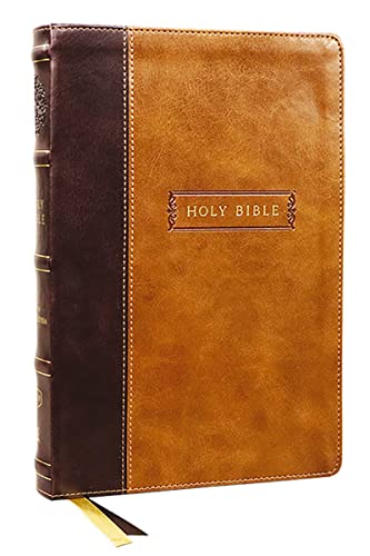 Stock image for KJV Holy Bible with Apocrypha and 73,000 Center-Column Cross References, Brown Leathersoft, Red Letter, Comfort Print: King James Version for sale by HPB-Blue
