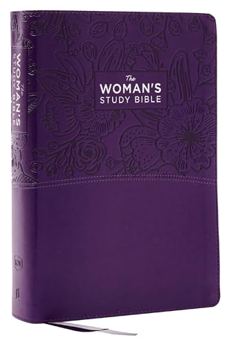 Stock image for KJV, The Woman's Study Bible, Purple Leathersoft, Red Letter, Full-Color Edition, Comfort Print: Receiving God's Truth for Balance, Hope, and Transformation for sale by Book Deals