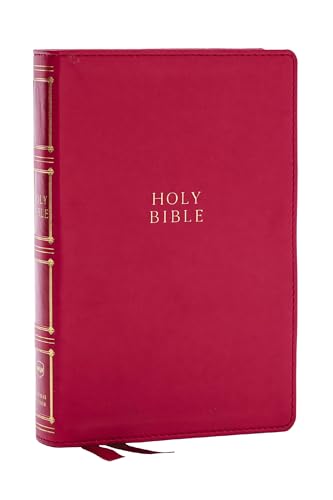 Beispielbild fr NKJV, Compact Center-Column Reference Bible, Dark Rose Leathersoft, Red Letter, Comfort Print zum Verkauf von Blackwell's