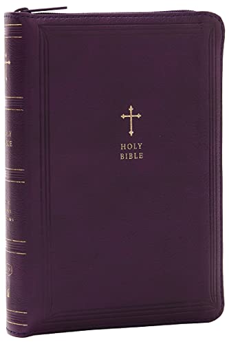 Beispielbild fr KJV Compact Bible w/ 43,000 Cross References, Purple Leathersoft with zipper, Red Letter, Comfort Print: Holy Bible, King James Version: Holy Bible, King James Version zum Verkauf von Books-FYI, Inc.