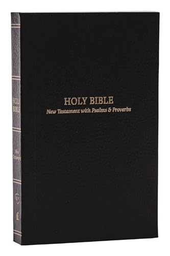 Stock image for KJV Holy Bible: Pocket New Testament with Psalms and Proverbs, Black Softcover, Red Letter, Comfort Print: King James Version for sale by GF Books, Inc.