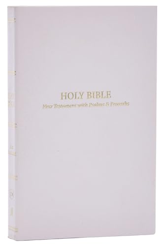Beispielbild fr KJV Holy Bible: Pocket New Testament With Psalms and Proverbs, White Softcover, Red Letter, Comfort Print: King James Version zum Verkauf von Blackwell's