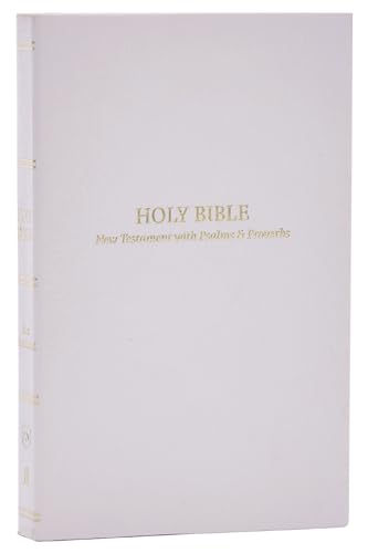 Stock image for KJV Holy Bible: Pocket New Testament with Psalms and Proverbs, White Softcover, Red Letter, Comfort Print: King James Version for sale by ThriftBooks-Atlanta