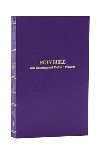 Beispielbild fr KJV Holy Bible: Pocket New Testament With Psalms and Proverbs, Purple Softcover, Red Letter, Comfort Print: King James Version zum Verkauf von Blackwell's
