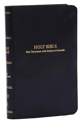 Stock image for KJV Holy Bible: Pocket New Testament with Psalms and Proverbs, Black Leatherflex, Red Letter, Comfort Print: King James Version for sale by ThriftBooks-Atlanta