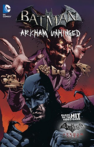 Batman: Arkham Unhinged Vol. 3 In these stories originally available only online and tying into the bestselling video game BATMAN: ARKHAM CITY, Dr. Hugo Strange has gained control of Arkham Asylum and is determined to keep the city's criminal element behind bars. Gotham City in turn has been transformed into a massive prison, run by a madman and ruled by the criminal element. BATMAN: ARKHAM UNHINGED VOLUME 3: END GAME features an all star cast of Gotham's super-villains, gathered together for the trial of the century starring The Joker as the defendant.  With Two-Face serving as both prosecutor and judge, The Joker doesn't stand a chance in this kangaroo court, but will The Joker have to rely on his biggest foe, Batman, to save him from  justice? Collects BATMAN: ARKHAM UNHINGED 11-15 and BATMAN: ARKHAM UNHINGED END GAME #1.From the Hardcover edition.
