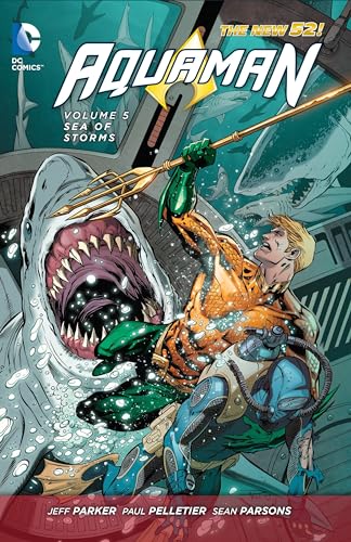 Imagen de archivo de Aquaman Vol. 5: Sea of Storms (The New 52) a la venta por Red's Corner LLC