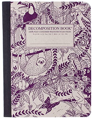 Stock image for Rainforest Decomposition Book: College-ruled Composition Notebook With 100% Post-consumer-waste Recycled Pages for sale by WorldofBooks